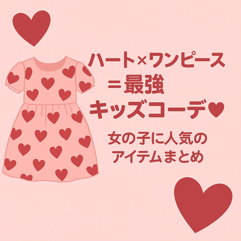 ハート×ワンピース＝最強キッズコーデ♡ 女の子に人気のアイテムまとめ