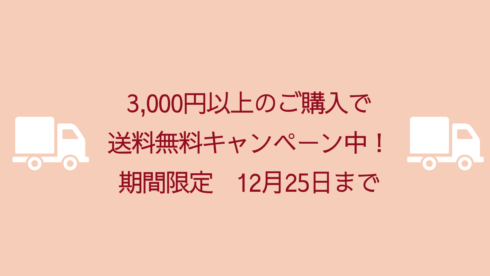 オープニング記念キャンペーン！！！3,000以上購入で送料無料に👍