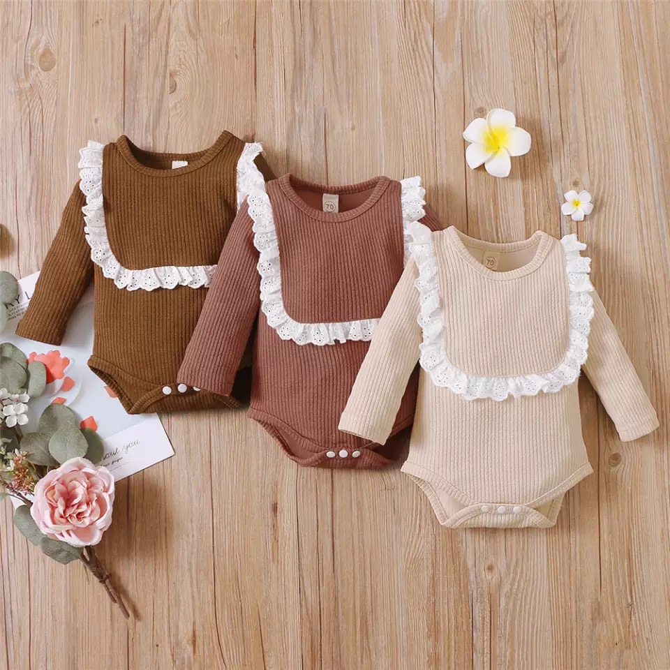レーススタイ付きロンパース♡