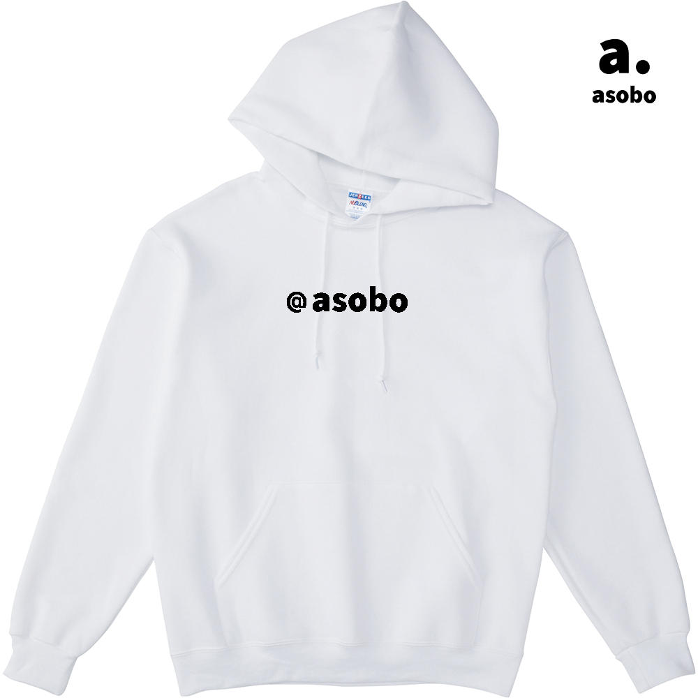 @asobo。パーカー。ホワイト。No.2107。