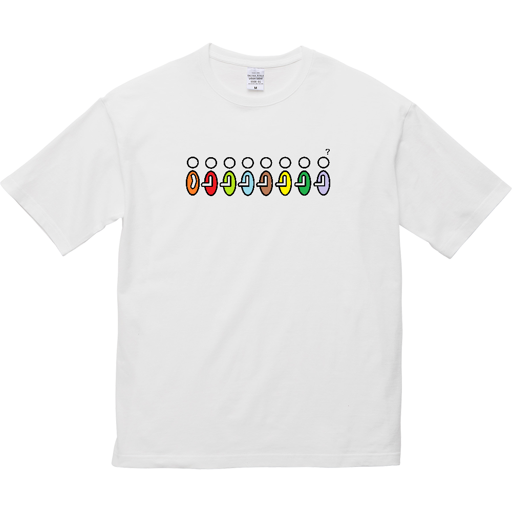 小さく前にならえ。ビッグシルエットTシャツ。ホワイト。No.2101。