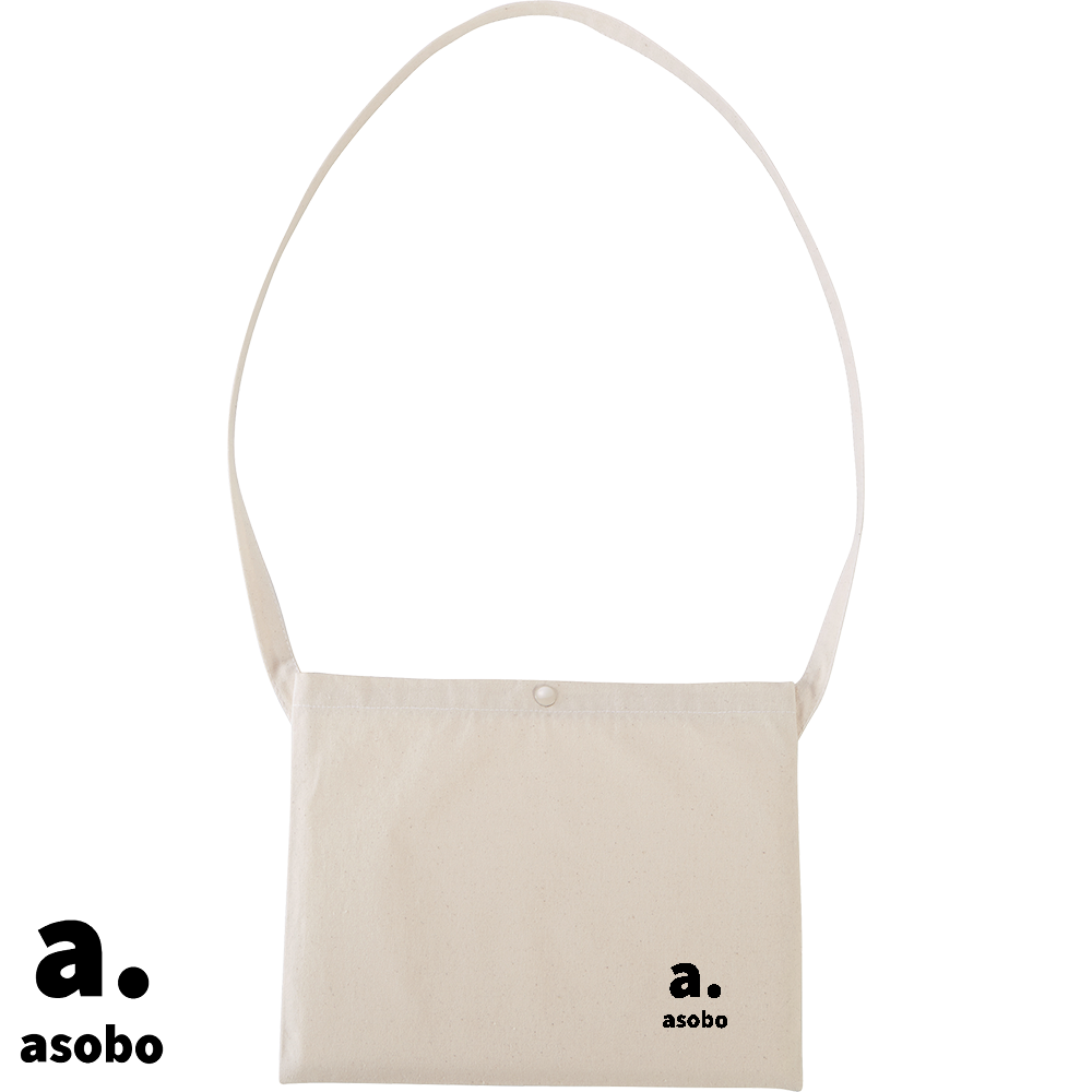 Reggae。スタンダードキャンパスサコッシュ。ナチュラル。販売中です