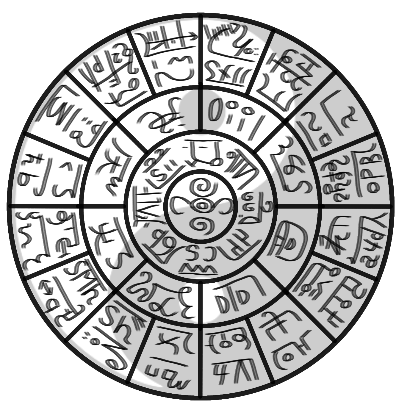 陰陽龍体フトマニ図