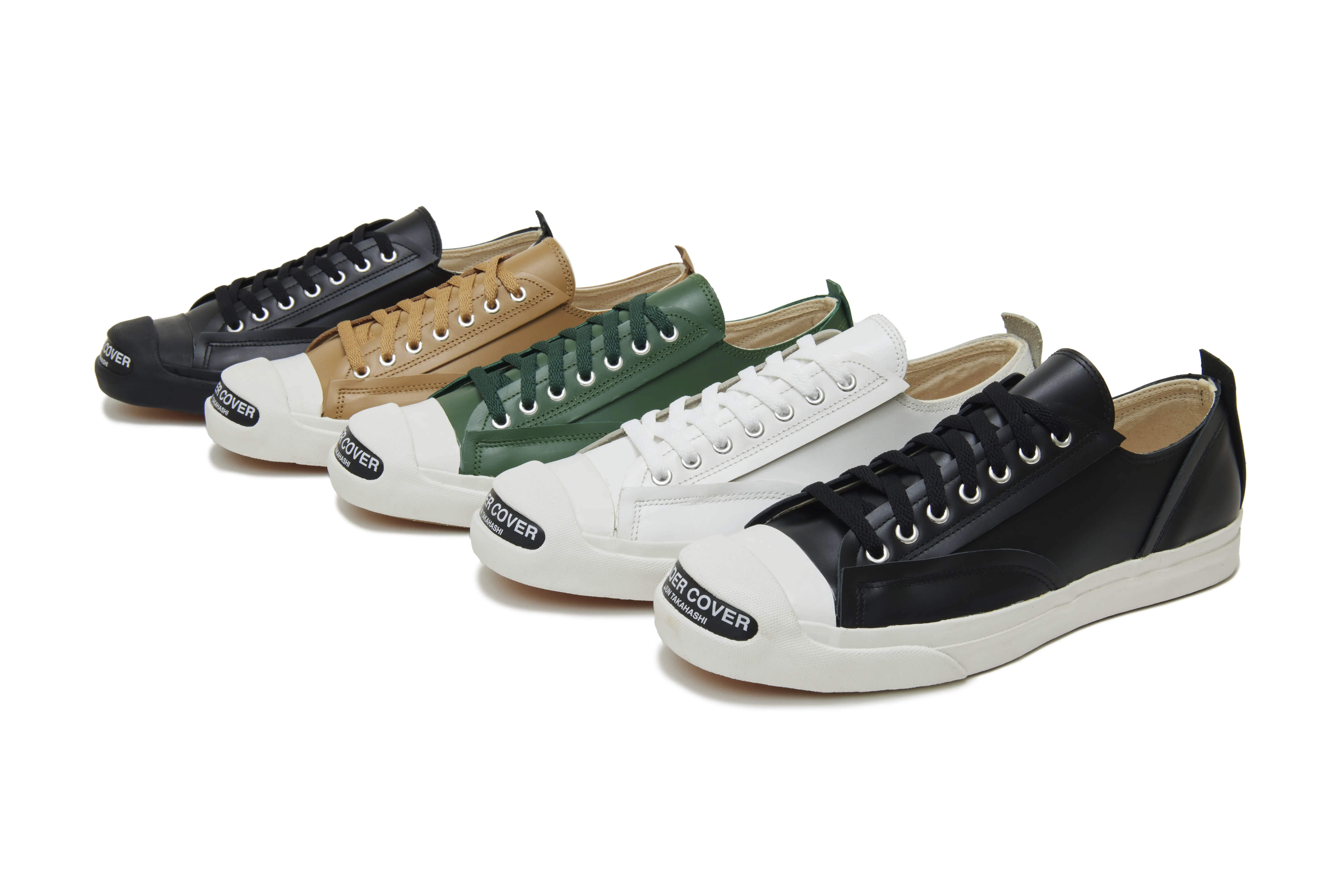 NEW ARRIVAL TOE LOGO LEATHER SNEAKERS
