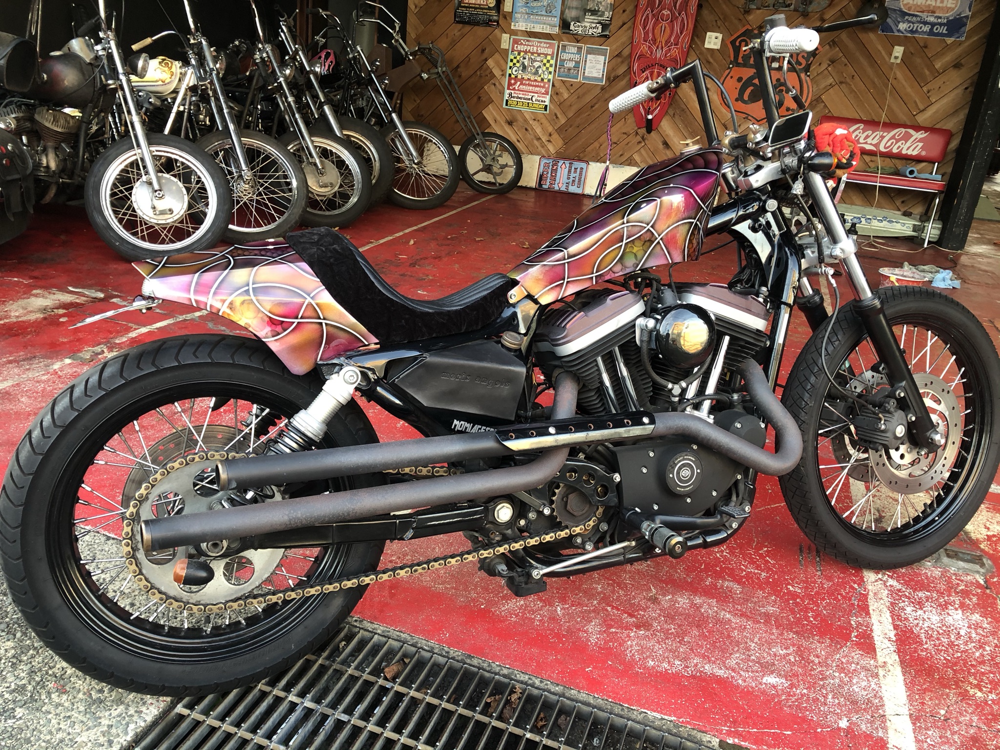 タンク　フェンダー　ペイント