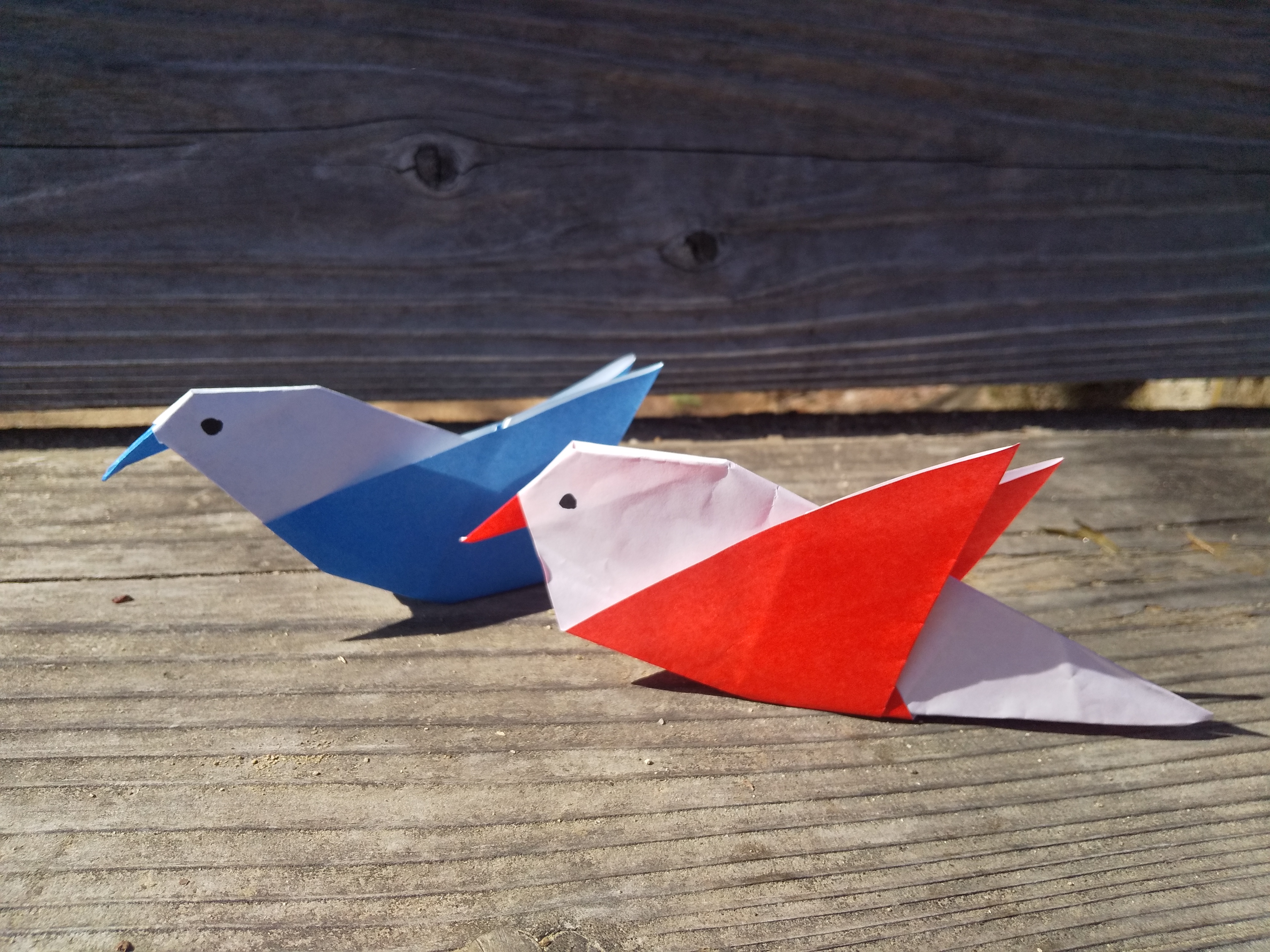 折り紙で鳥を折ってみよう