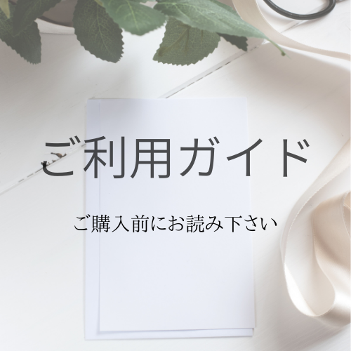ご利用ガイド・注意事項 （ご購入前にお読みください）