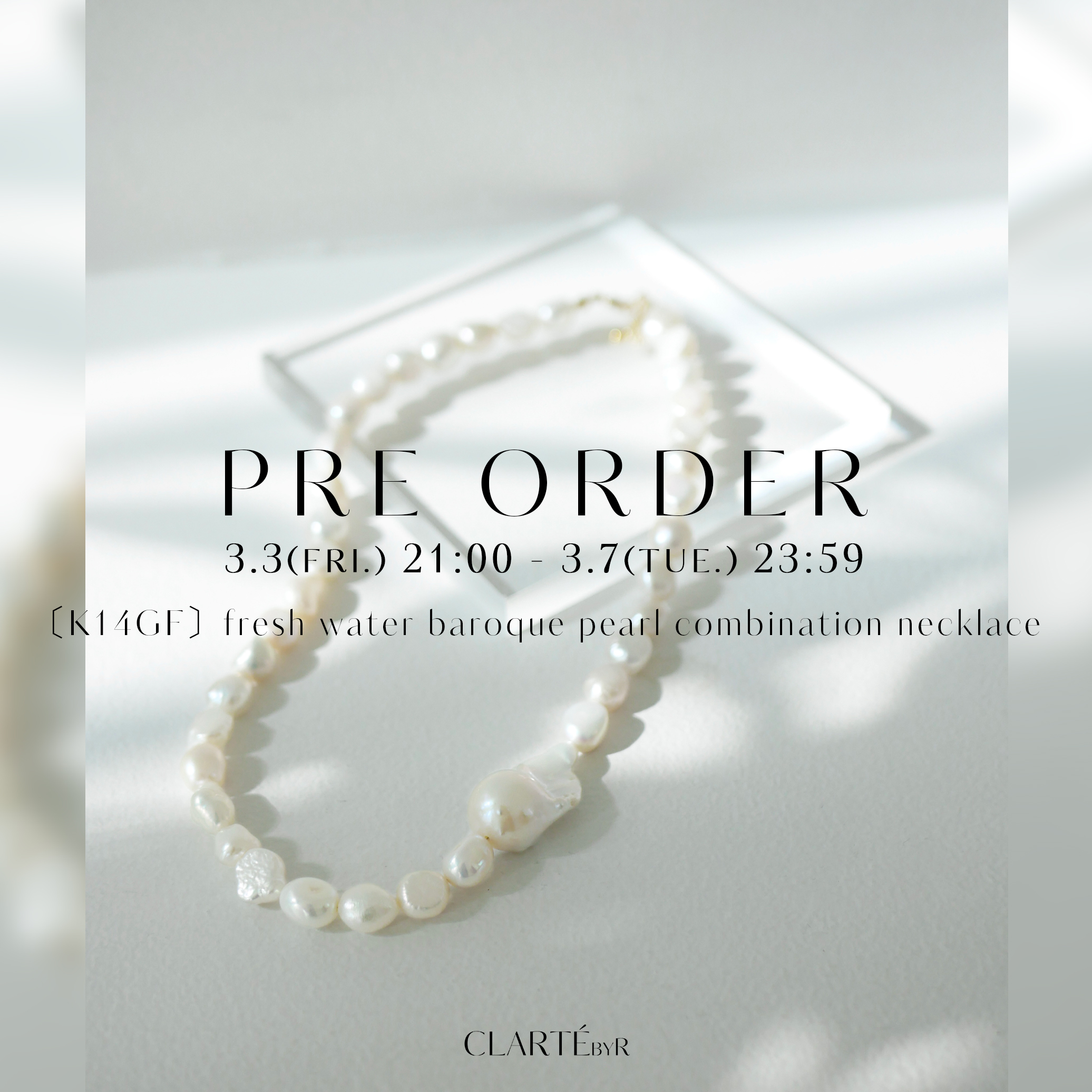 3.3(FRI.)21:00 ~ Pre Order