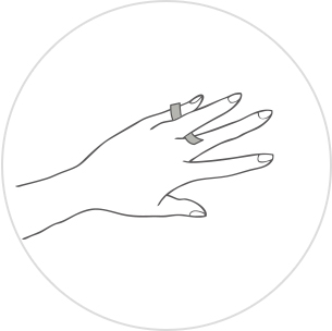 指輪のサイズの測り方