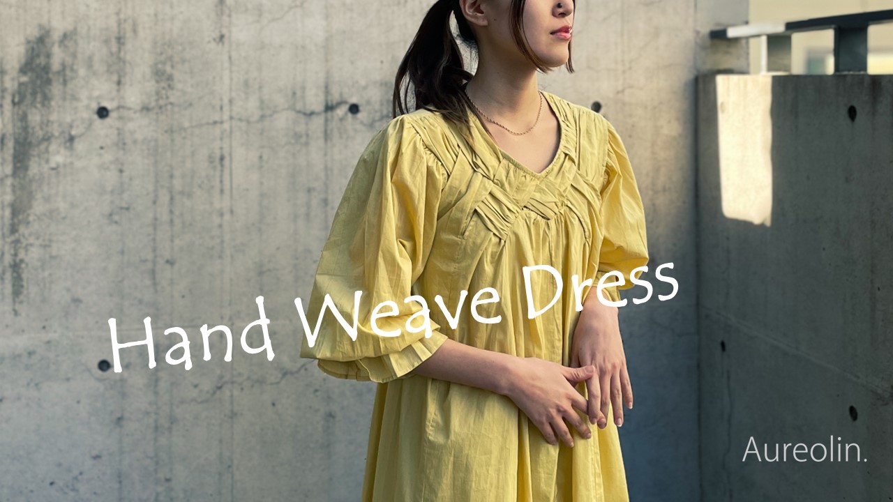 【24SS】Hand Weave Cotton Dress｜ハンドウィーブワンピース