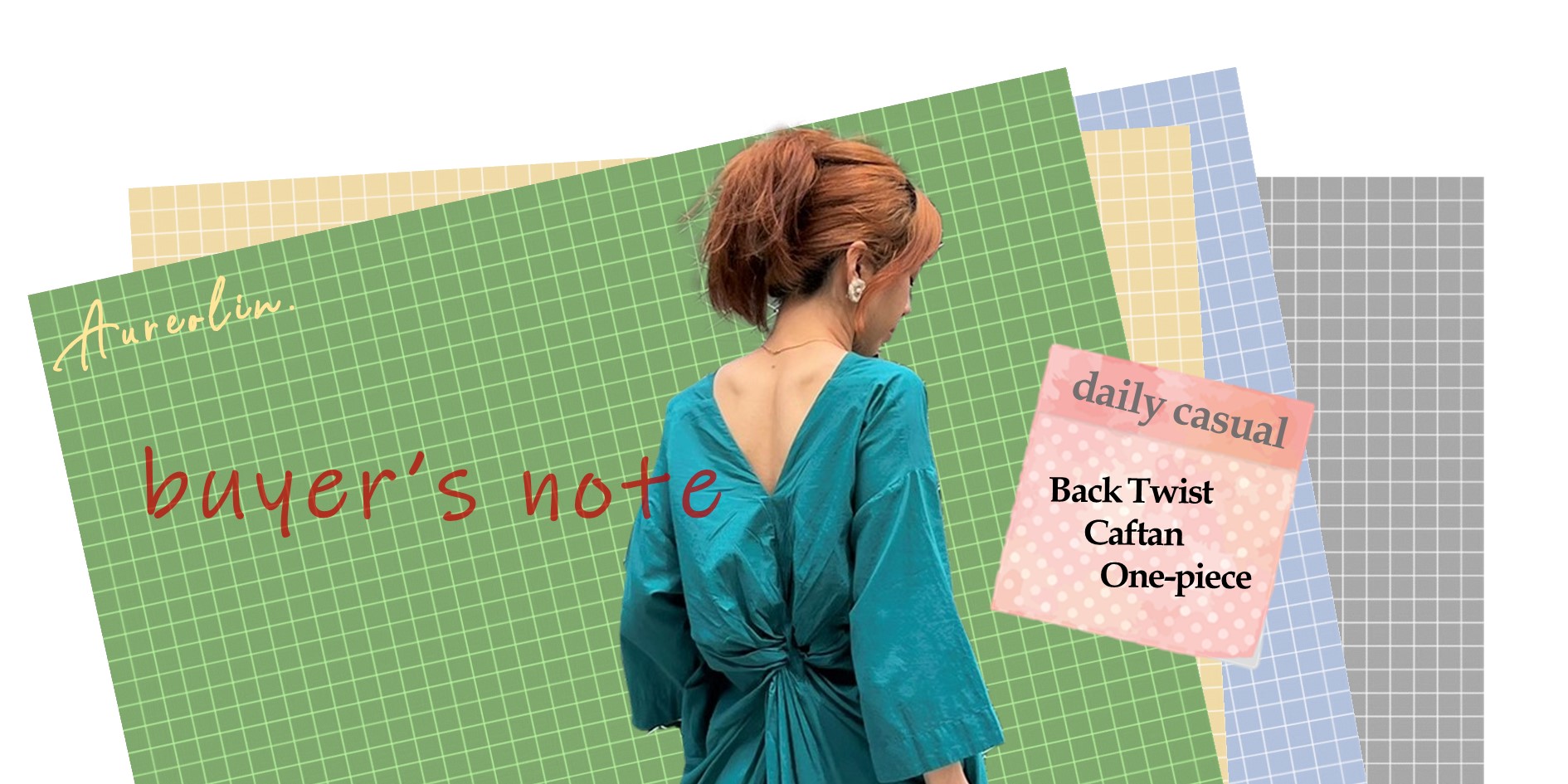 【Buyer's note】バックツイストカフタンワンピース　#daily_casual