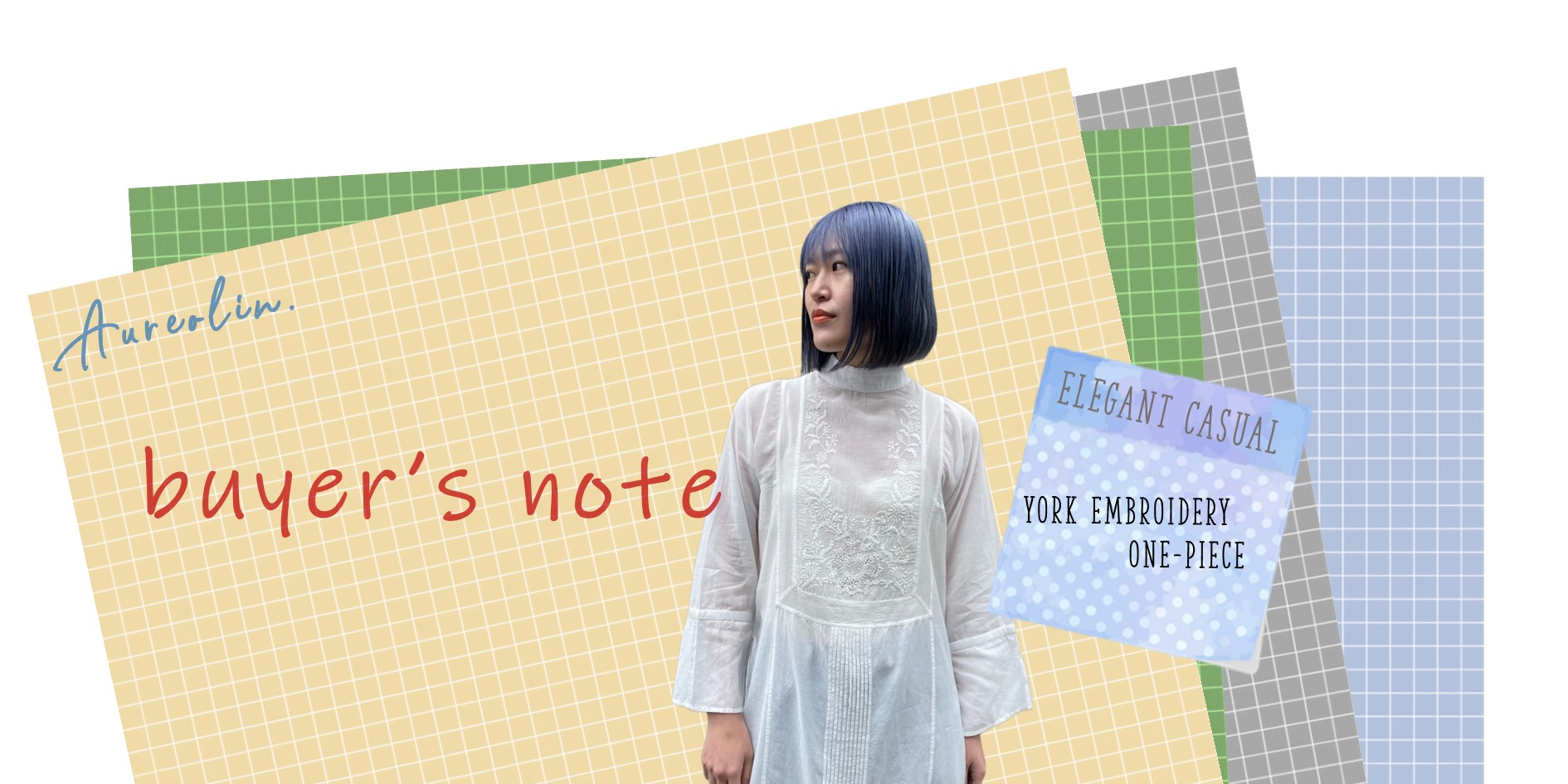 【Buyer's note】ヨーク刺繍ワンピース　#elegant_casual