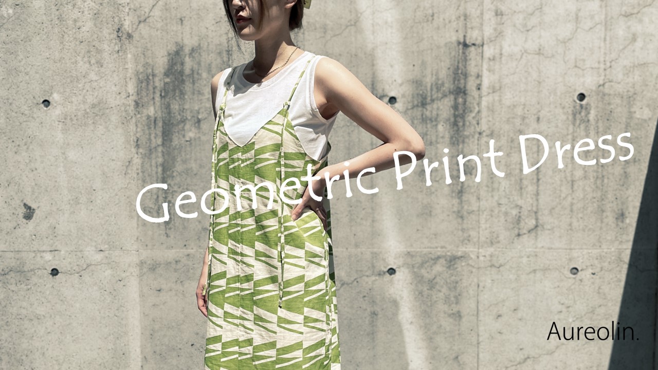 【24SS】Geometric Print Dress｜ジオメトリックプリントワンピース