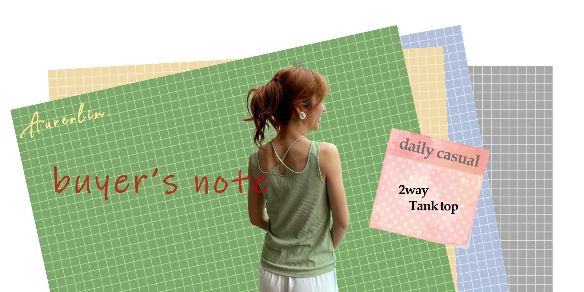 【Buyer's note】2wayタンクトップ　#daily_casual