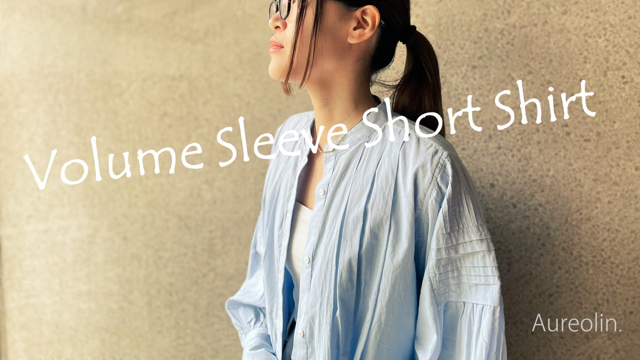【24SS】Volume Sleeve Short Shirt｜ボリュームスリーブショートシャツ