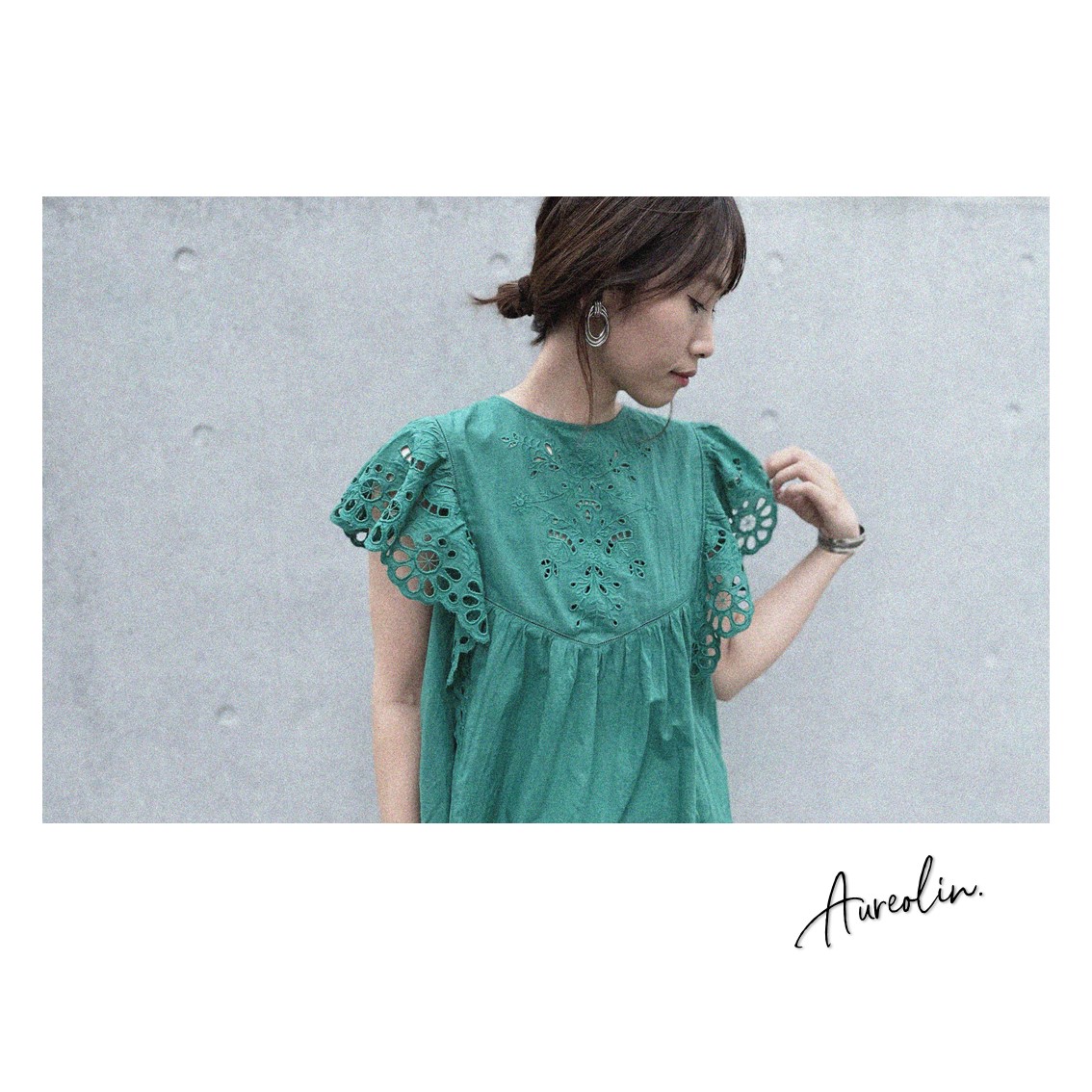 【新作入荷情報】カットワーク刺繍ラッフルブラウス