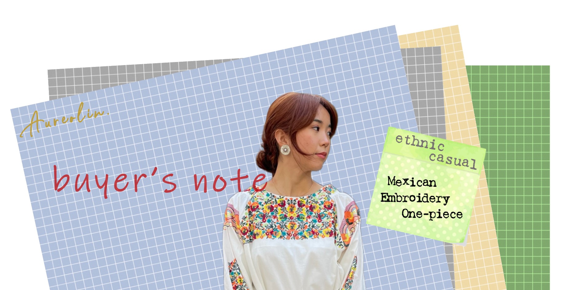 【Buyer's note】メキシカン刺繍ワンピース　#ethnic_casual