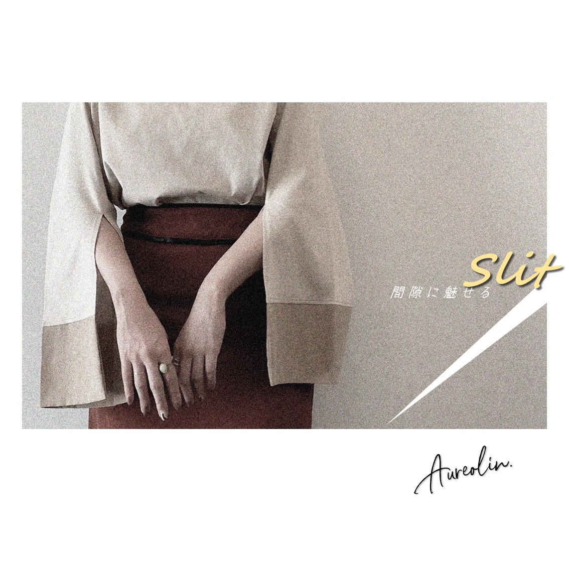 【Aureogram.】間隙に魅せるSlit　#cutsew