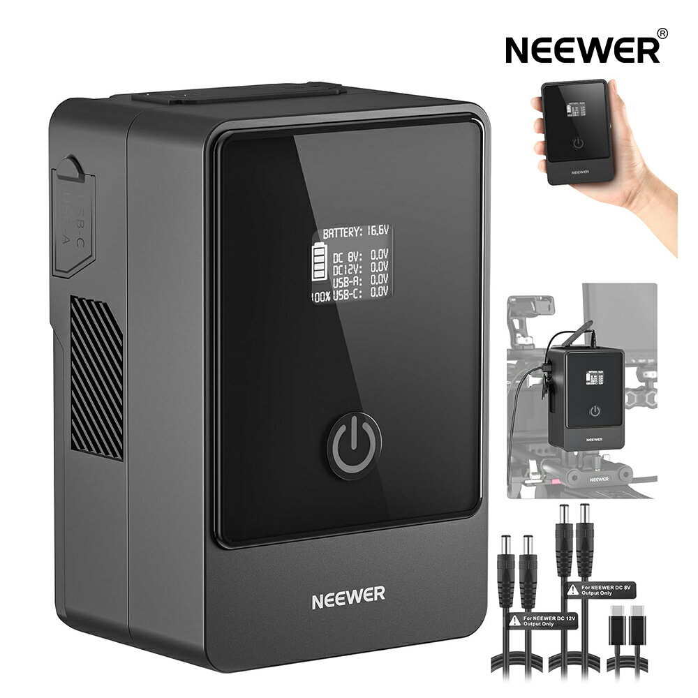 今がチャンス！NEEWER ミニVマウントバッテリー99Whで撮影の自由度アップ
