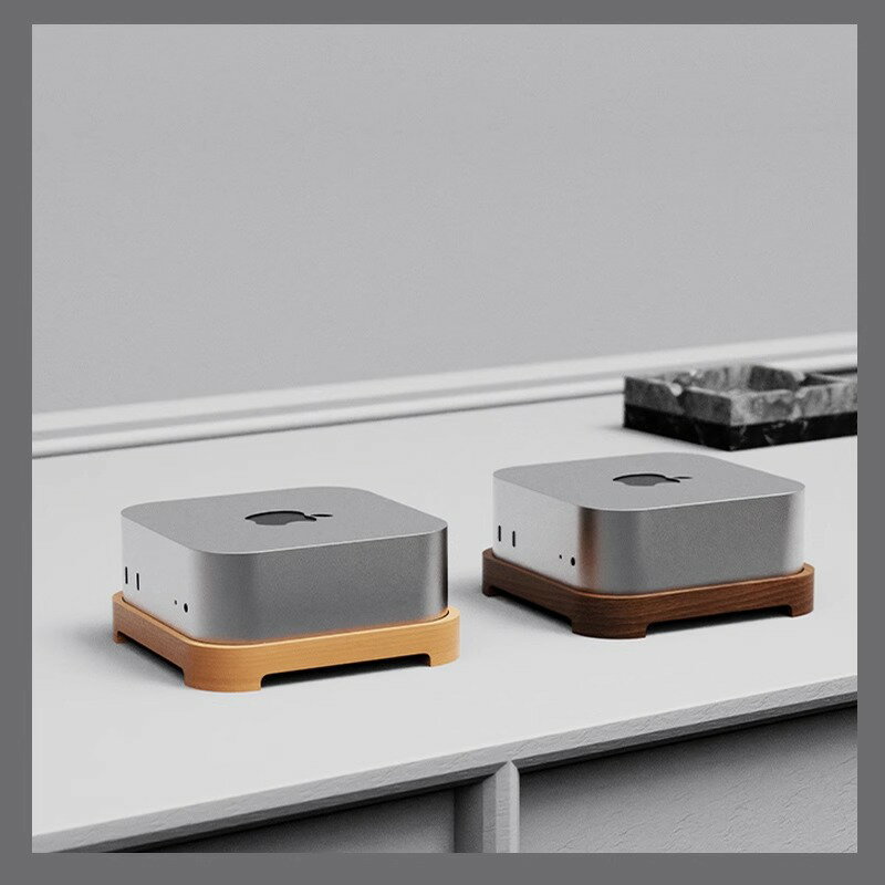 15%OFFの今がチャンス！Apple Mac miniを引き立てる高級木製スタンドでおしゃれにアッ