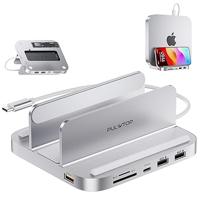 今がチャンス！どんなデバイスも快適に！PULWTOP 8 in 1 USB-C ハブでMac Min