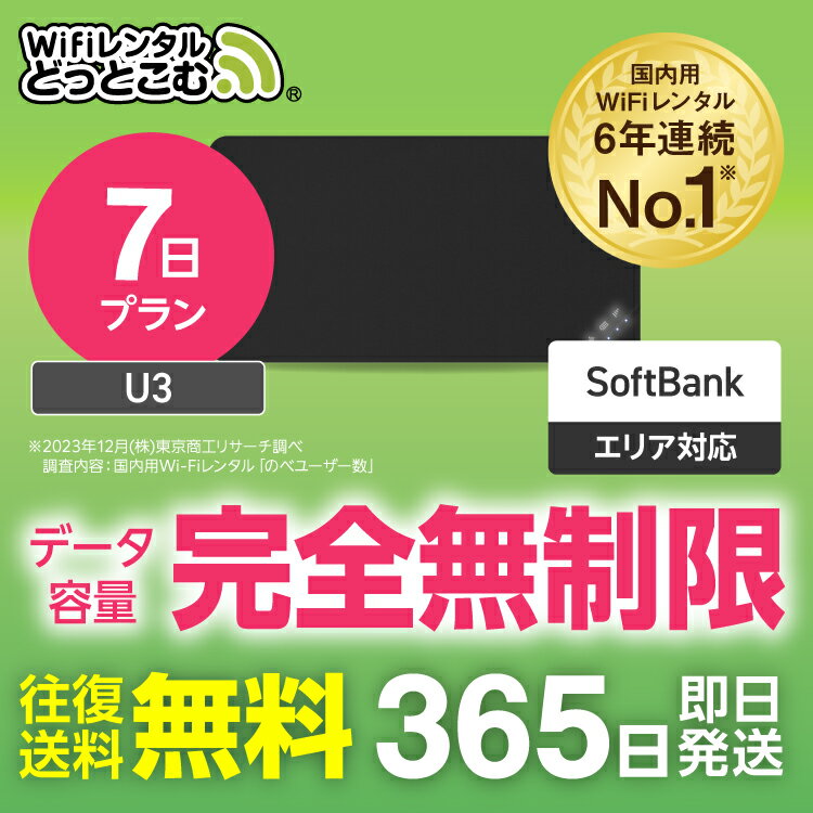 『いますぐゲット！7日間無制限WiFiレンタルでいつでもどこでもオンライン快適生活』