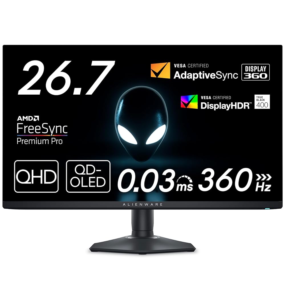 究極のゲーミング体験を今すぐ手に入れる!Dell AW2725DF 27インチ有機ELモニター|鮮明