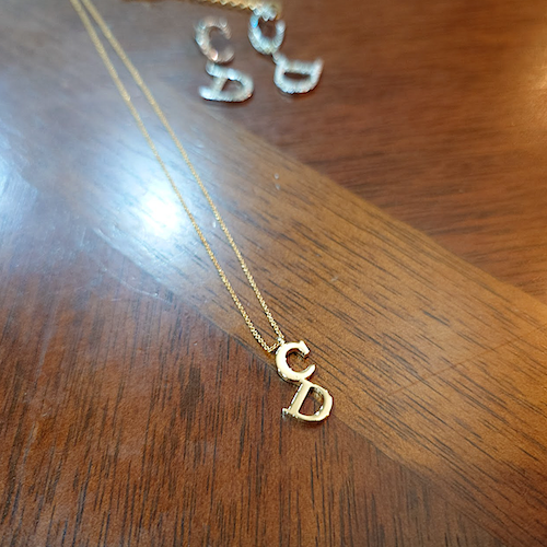 Christian Dior CDロゴ ネックレス ゴールド.