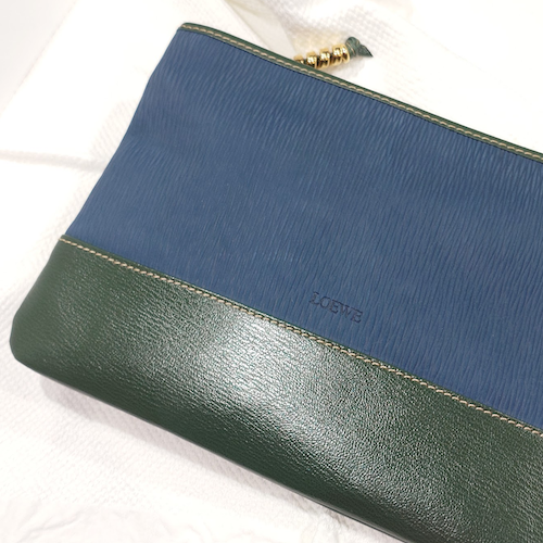 ヴィンテージ LOEWE ロエベ ベラスケス ポーチ クラッチバッグ セカンドバッグ レザー.