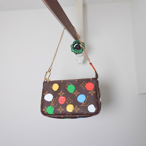 未使用品 ルイヴィトン LV×YK ミニポシェット アクセソワール モノグラムドット M81866.