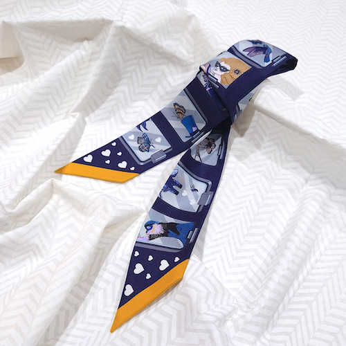 HERMES エルメス ツイリー スカーフ ストーリー Story シルク.