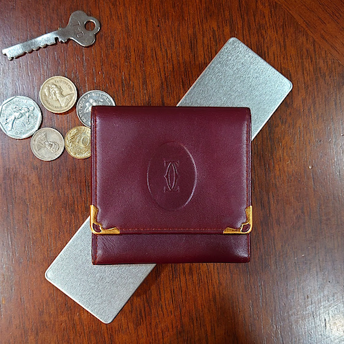【Cartier】 ヴィンテージ カルティエ マストライン コインケース.