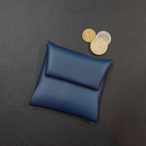 HERMES エルメス  コインケース バスティア 2023年製 ブルー.