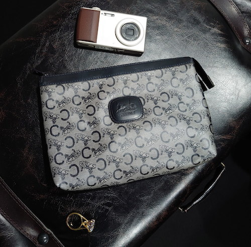 CELINE セリーヌ 馬車柄 Cマカダム ヴィンテージ ポーチ クラッチバッグ セカンドバッグ.