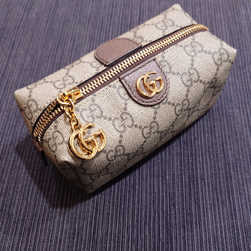 GUCCI グッチ GGスプリーム スクエア ポーチ コスメポーチ.