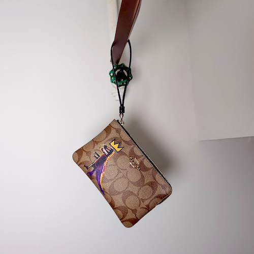 COACH コーチ バスキア コラボ リストレット ポーチ レキシー 恐竜 ペッツ ディスペンサー.