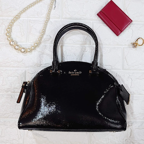 プライスオフ！【Kate spade New York】ケイトスペード  エナメル ハンドバッグ.