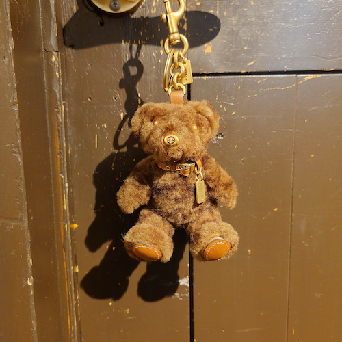 COACH コーチ ベア バッグ チャーム シグネチャー テディベア くま.