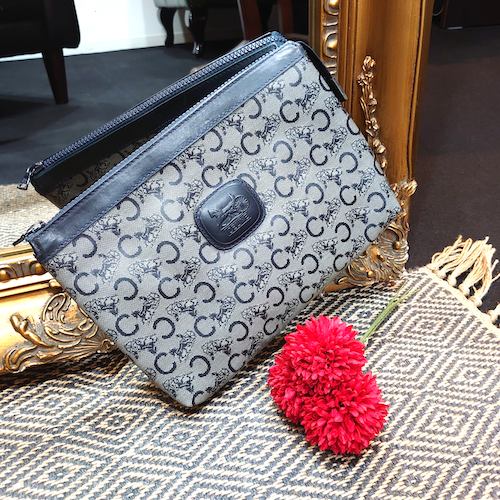 CELINE セリーヌ  馬車柄 Cマカダム ヴィンテージ クラッチバッグ セカンドバッグ.