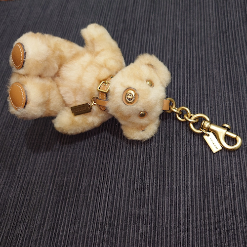 COACH コーチ ベア バッグ チャーム シグネチャー テディベア くま.