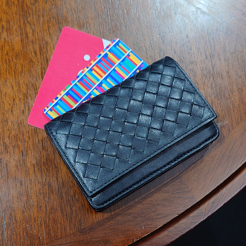 BOTTEGA VENETA ボッテガ ヴェネタ イントレチャート カードケース 名刺ケース.