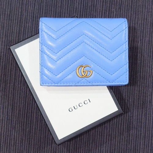 【SALE!】GUCCI グッチ GGマーモント キルティングレザー カードケース ミニ財布.