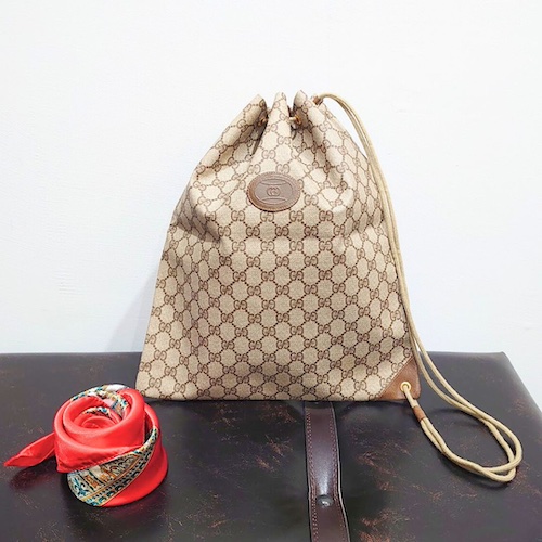 オールドグッチ GUCCI グッチ 巾着バッグ ショルダーバッグ ヴィンテージ