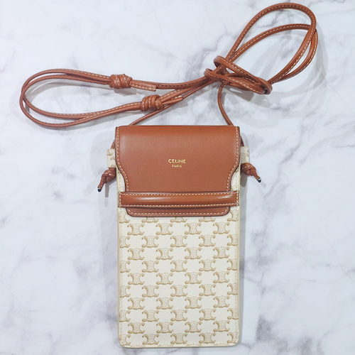 CELINE セリーヌ モバイルポーチ フォンポーチ スマホショルダー トリオンフキャンバス.