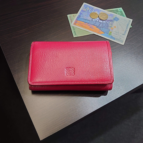 【LOEWE】 ロエベ アナグラム L型ジップウォレット.