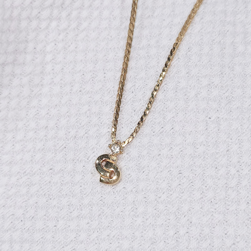 Christian Dior ディオール CDモチーフ 立てツメ ラインストーン ネックレス.