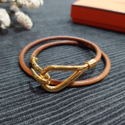 【HERMES】 エルメス ジャンボチョーカー ブラウン.