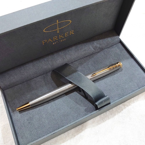 PARKER パーカー ソネット プレミアム シズレGT ボールペン スターリングシルバー.