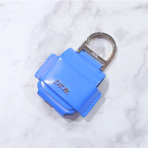 Dior ディオール AirPods エアポッズ ケース レザー ブルー.