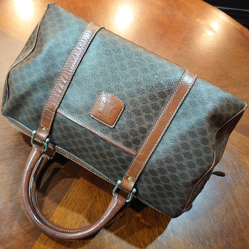 【CELINE】セリーヌ マカダム ボストンバッグ.